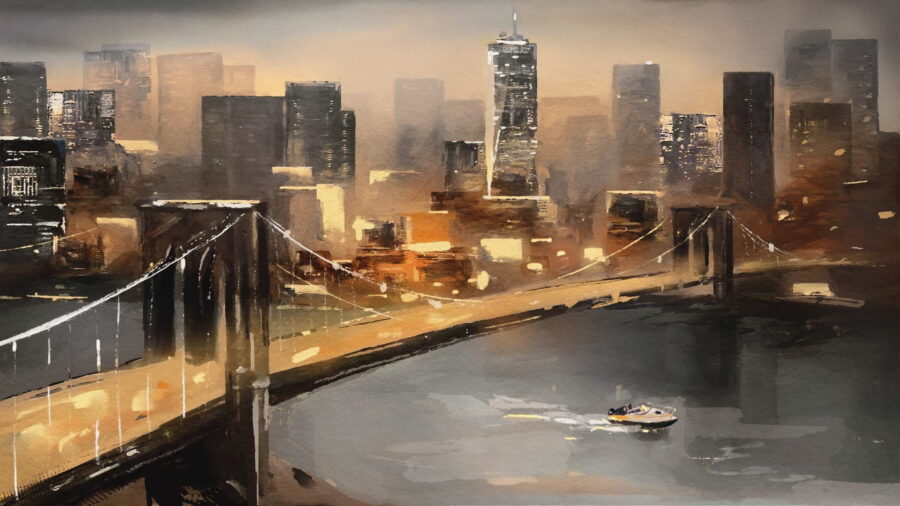 Bridge over a city