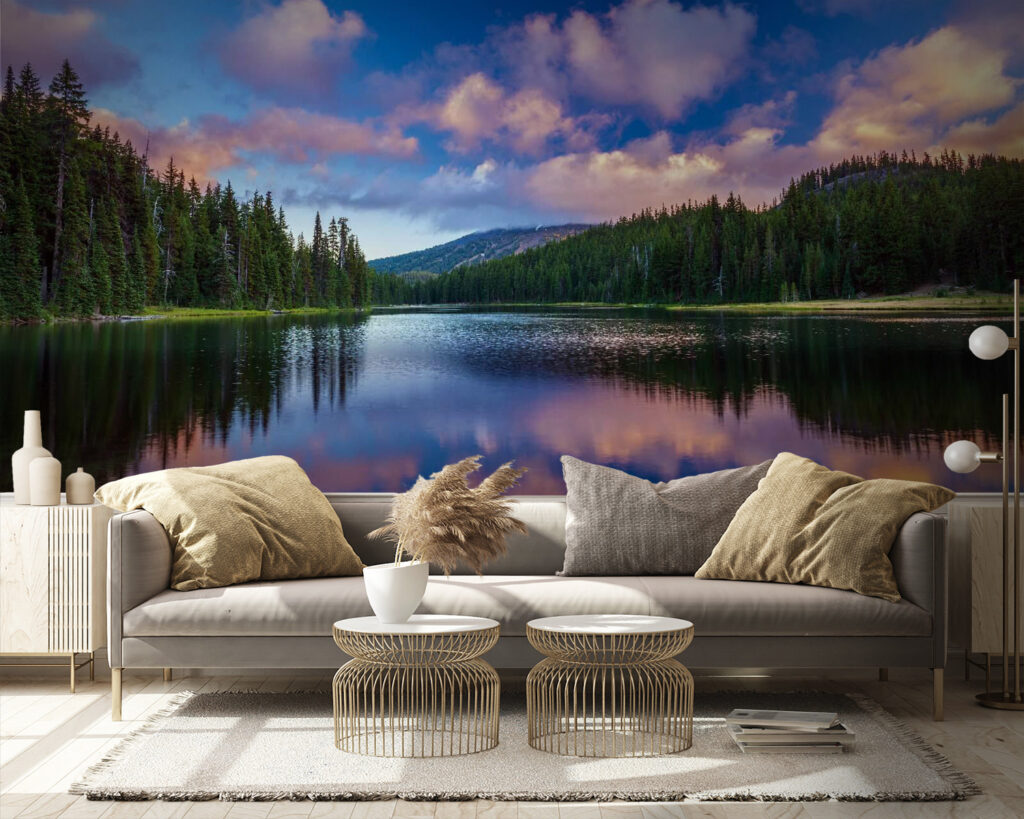 Lake surrounded by trees and mountains u58610pig9 1024x819 - Lake surrounded by trees and mountains - tegory