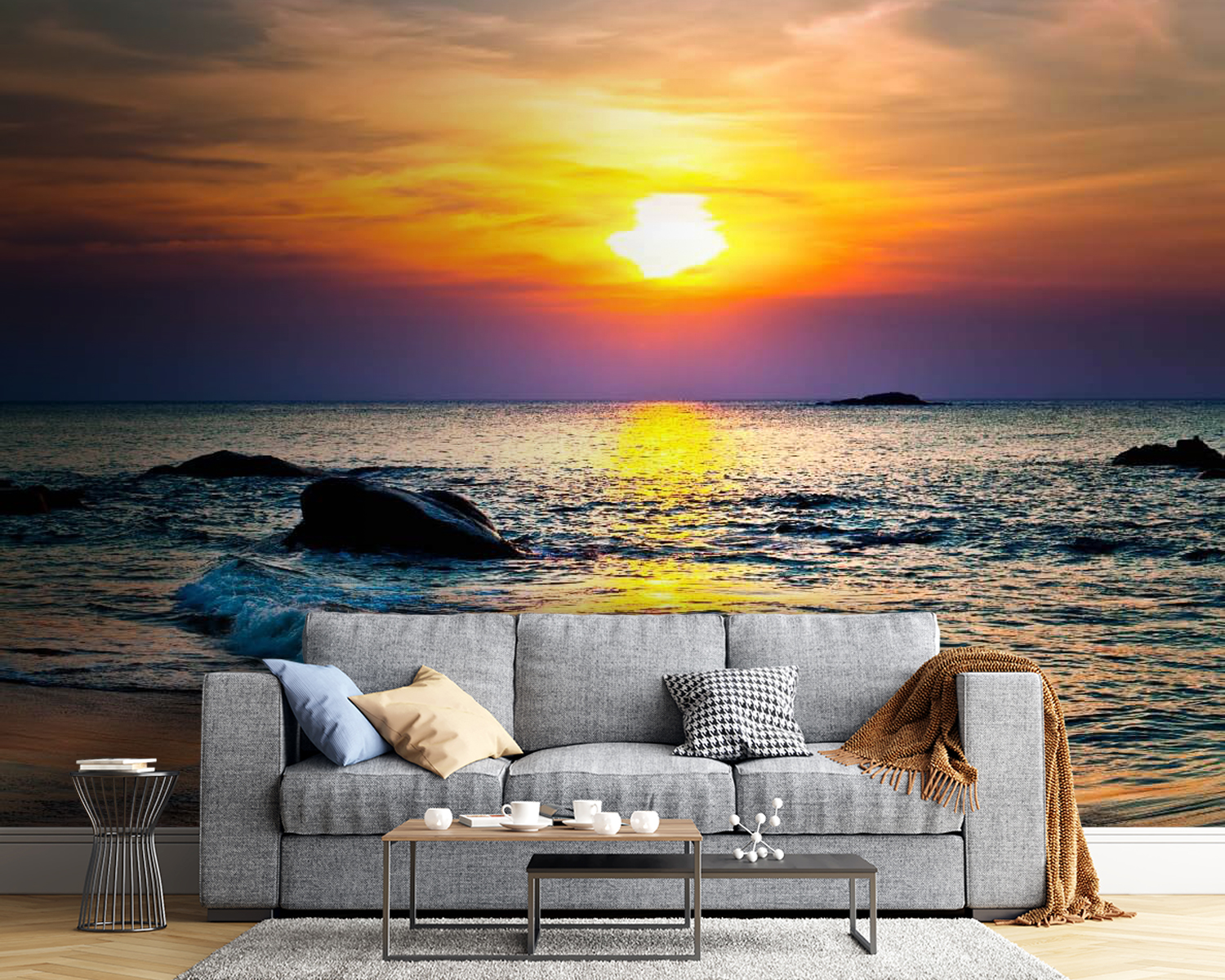 Sunset over a beach u57778pig54m - Sunset over a beach - tegory