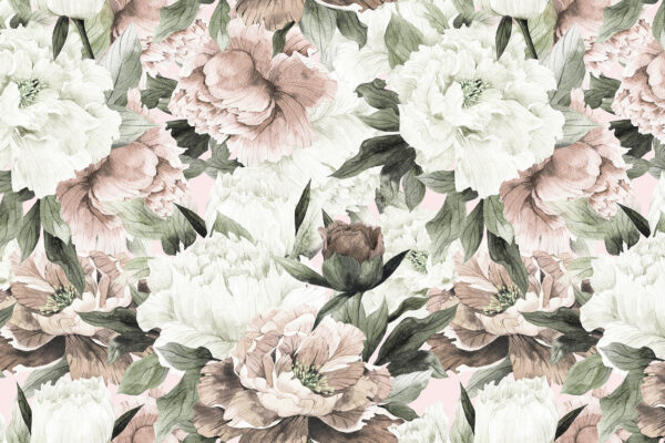 Delicate floral patterns in soft hues Delicate floral patterns in soft hues