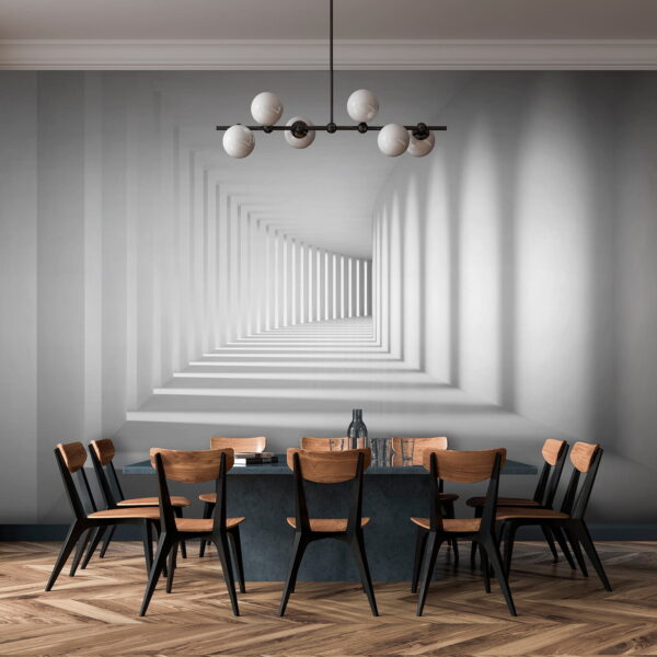 White room with columns and light u55301pik1 600x600 - White room with columns and light