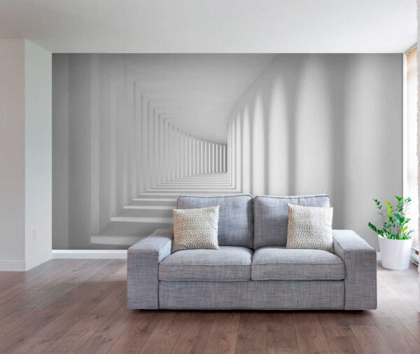 White room with columns and light u55301pig5 600x506 - White room with columns and light