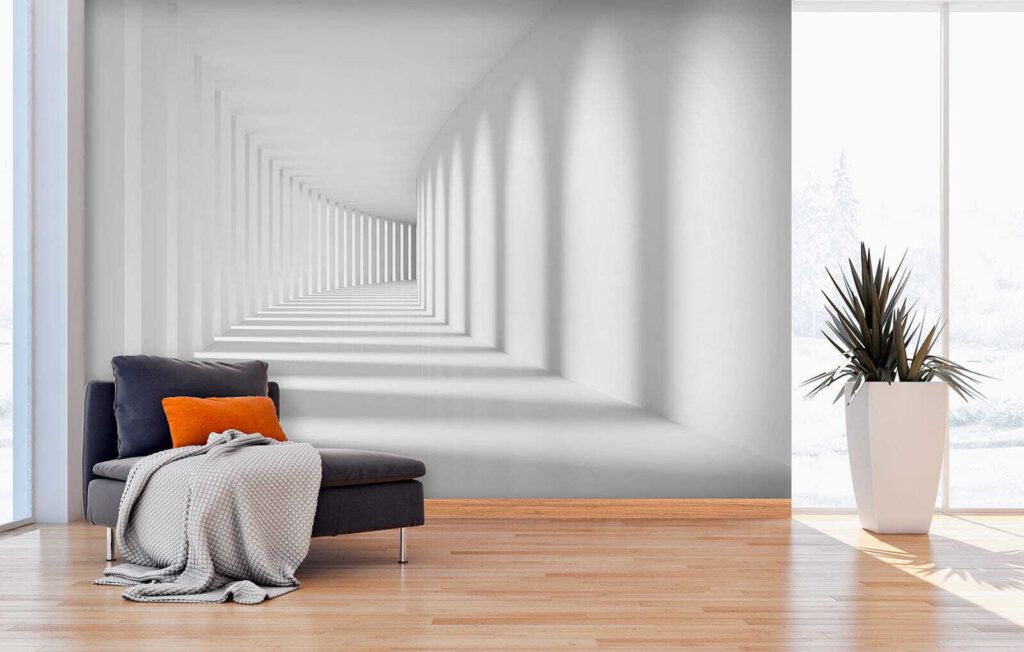 White room with columns and light u55301pig2 1024x652 - White room with columns and light