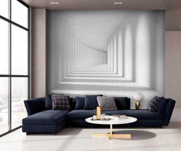 White room with columns and light u55301pig1 600x500 - White room with columns and light
