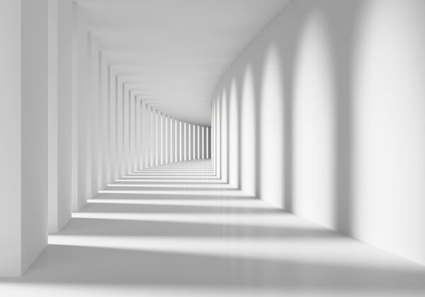 White room with columns and light u55301p 600x420 - White room with columns and light