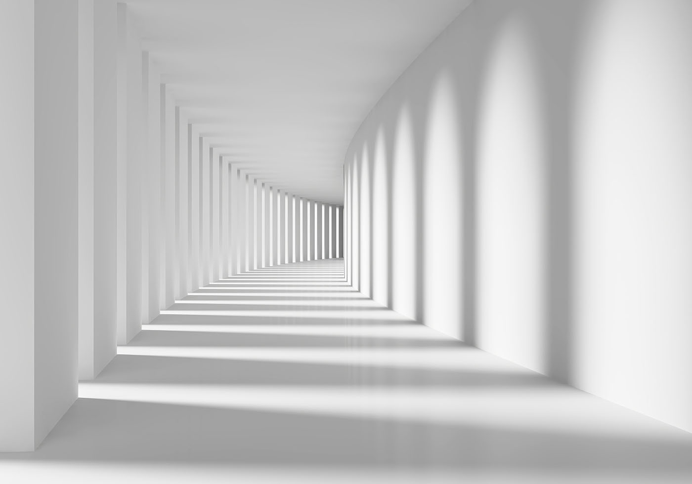 White room with columns and light u55301p - White room with columns and light