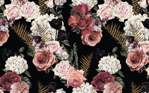 Floral pattern of flowers Floral pattern of flowers