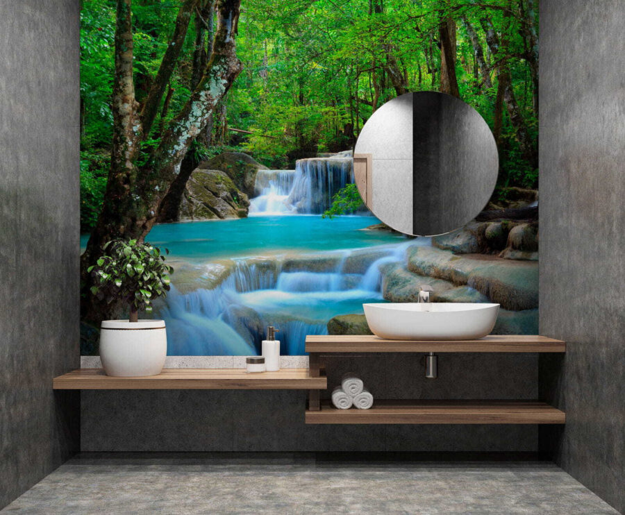 Waterfall in a forest