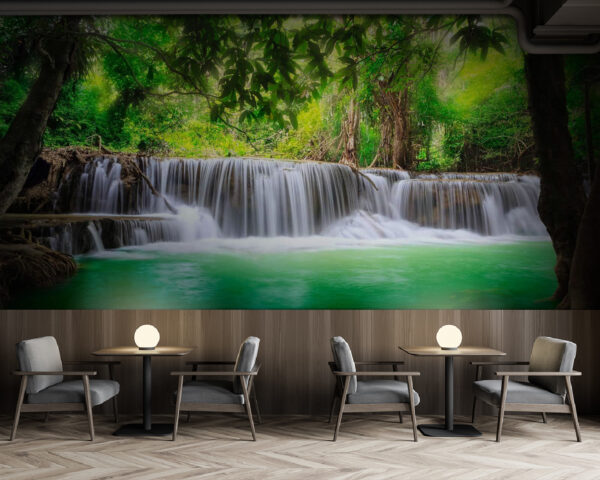 Waterfall in a forest Waterfall in a forest