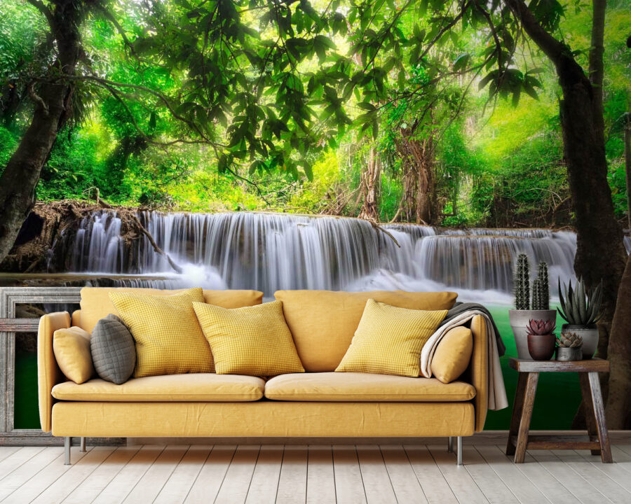 Waterfall in a forest