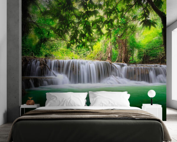 Waterfall in a forest Waterfall in a forest