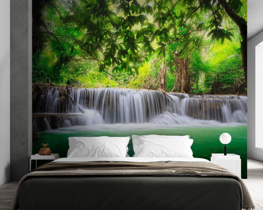 Waterfall in a forest