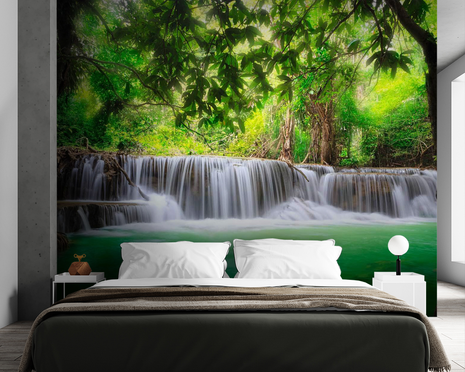 Waterfall in a forest u53889pib84m - Waterfall in a forest - tegory