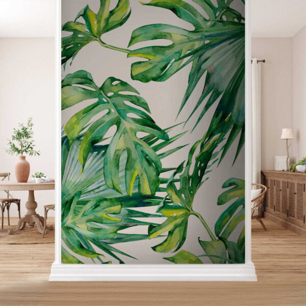 Lush green leaves in vibrant arrangement Lush green leaves in vibrant arrangement