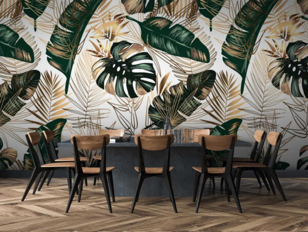 Lush Tropical Leaves in Elegant Design Lush Tropical Leaves in Elegant Design
