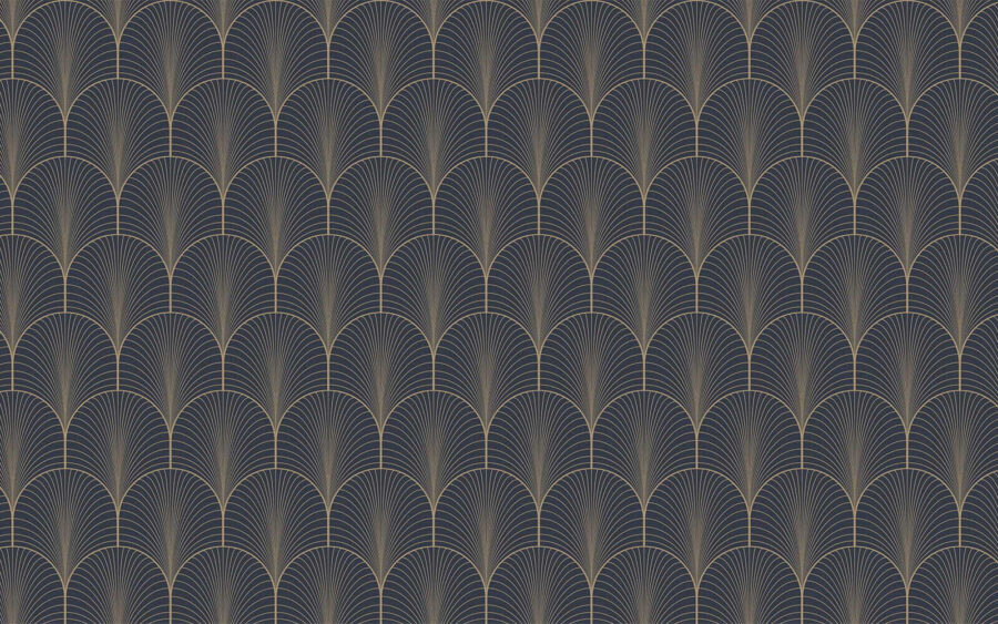 Elegant seamless midnight scallop pattern. Elegant seamless midnight scallop pattern.