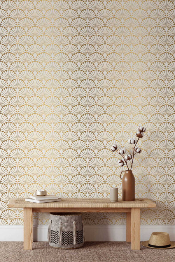 Elegant pattern in warm yellow tones. Elegant pattern in warm yellow tones.