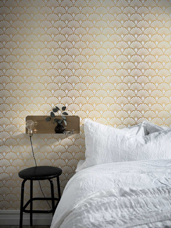 Elegant pattern in warm yellow tones. Elegant pattern in warm yellow tones.