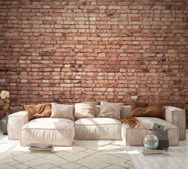 Brick wall with multiple rows of bricks Brick wall with multiple rows of bricks