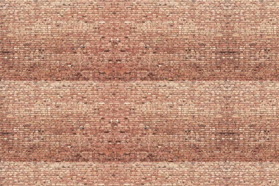 Brick wall with multiple rows of bricks