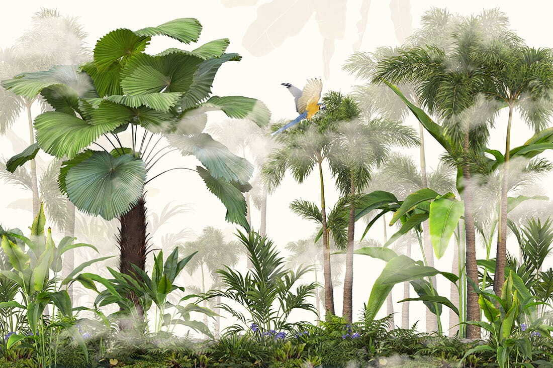 Group of trees and plants