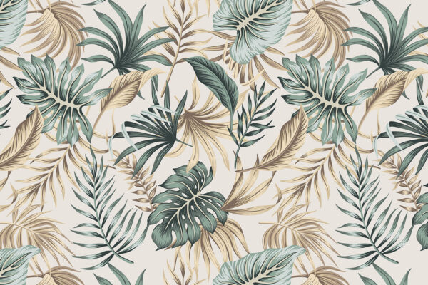Pattern of leaves on a white background u51888p 600x400 - Pattern of leaves on a white background