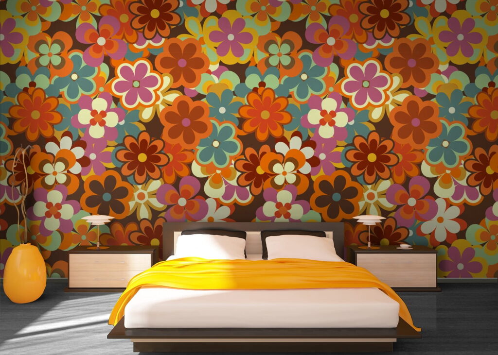 Group of colorful flowers Group of colorful flowers