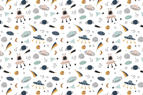 Pattern of cartoon objects Pattern of cartoon objects