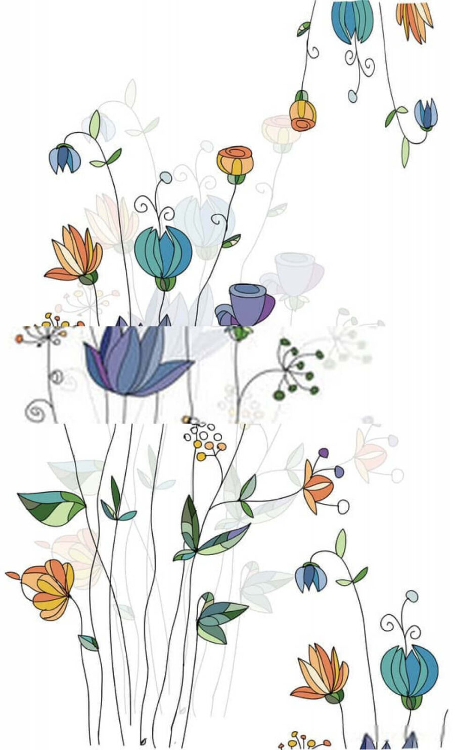 Collage of flowers