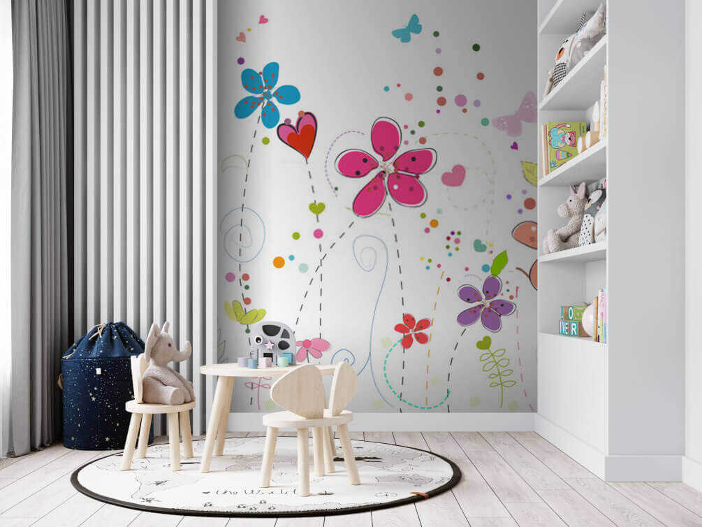 Group of flowers with butterflies u51046pir1m - Group of flowers with butterflies - tegory