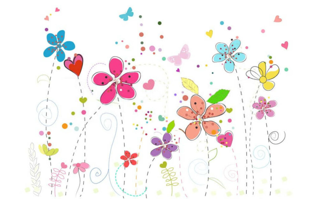 Group of flowers with butterflies u51046p 1024x640 - Group of flowers with butterflies - tegory