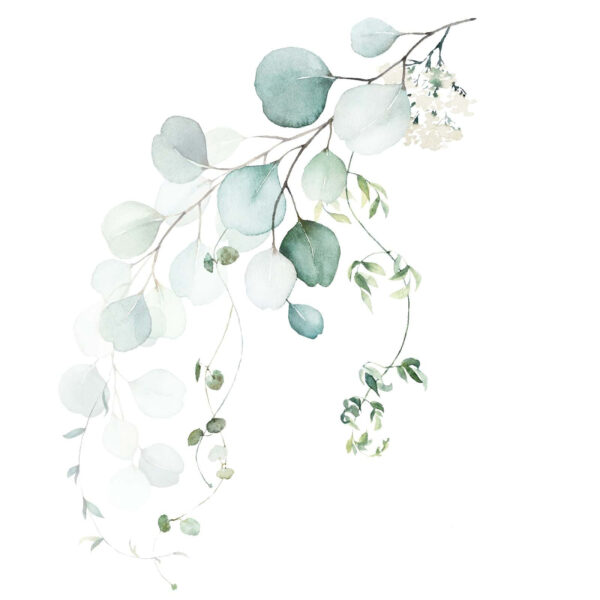 Watercolor of a branch with leaves u51026p 600x600 - Watercolor of a branch with leaves