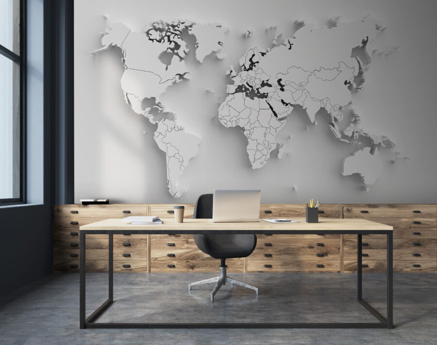 Wall murals Map of the world