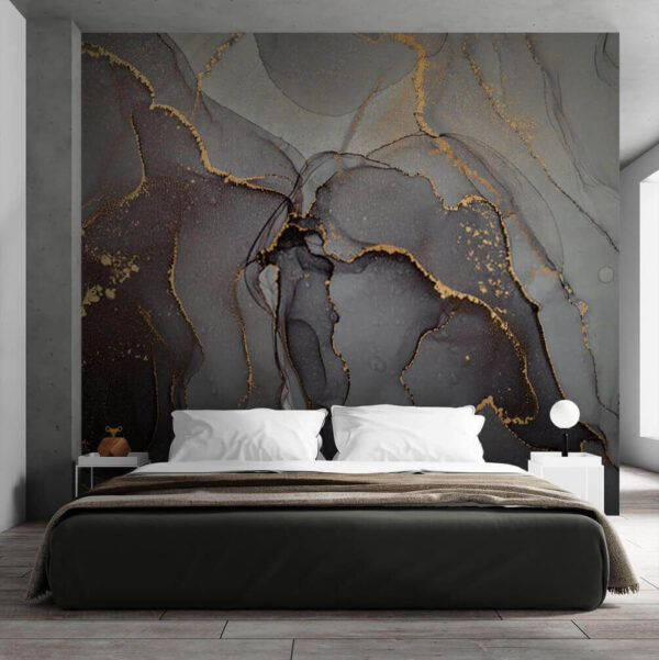 Shimmering veins in a stone canvas Shimmering veins in a stone canvas
