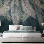 Wall murals Group of palm leaves