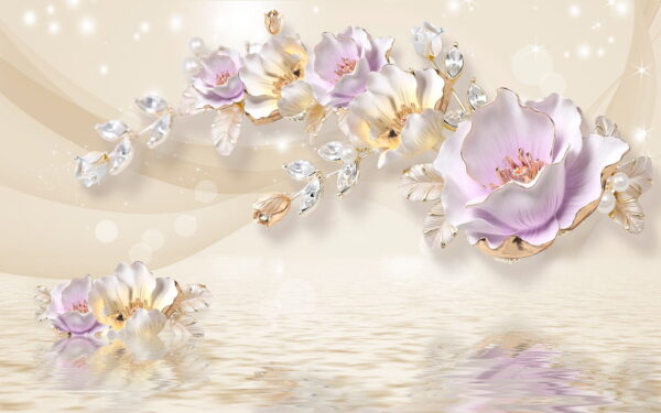Delicate blossoms on tranquil waters Delicate blossoms on tranquil waters