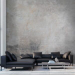 Wall murals Grey and white surface