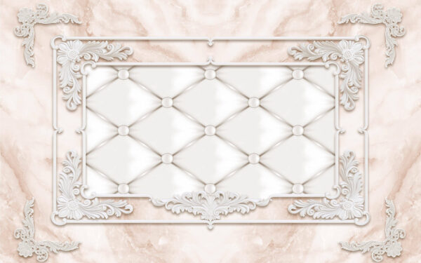 White frame with white buttons and dots White frame with white buttons and dots