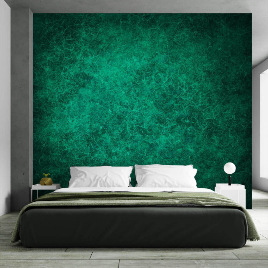 Green background with lots of small cracks