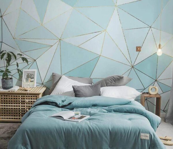 Blue and white triangle pattern Blue and white triangle pattern