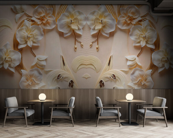 Delicate floral design in soft hues Delicate floral design in soft hues