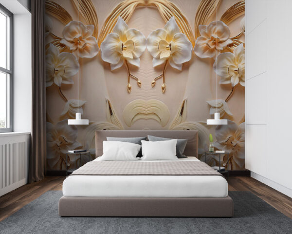 Delicate floral design in soft hues Delicate floral design in soft hues