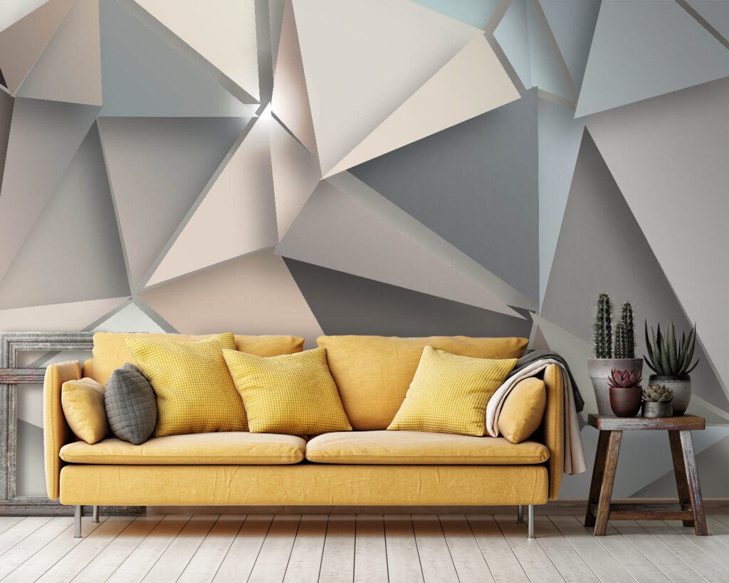 Abstract geometric shapes in soft colors Abstract geometric shapes in soft colors