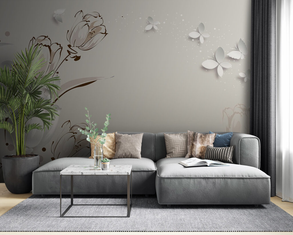 White tulips and butterflies u42642pig53m 1024x819 - White tulips and butterflies - tegory