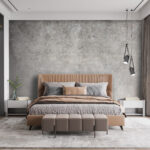 Wall murals Grey and white surface
