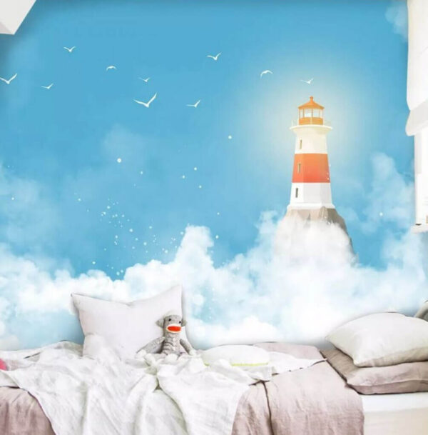 Wall murals Wall murals Lighthouse in the clouds (SKU: u39979)