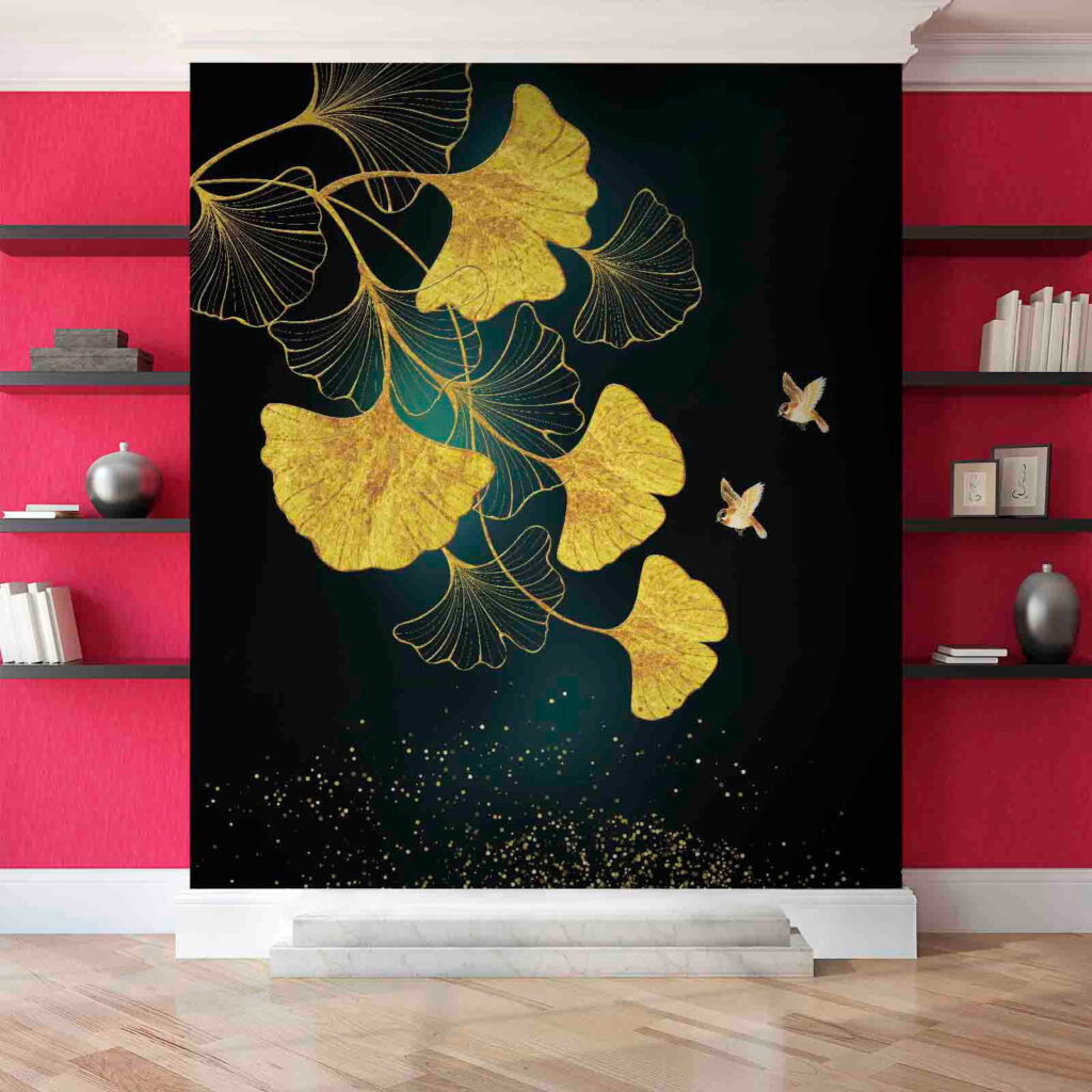 Ginkgo leaves and birds in elegance u39199pih1m 1024x1024 - Ginkgo leaves and birds in elegance - tegory