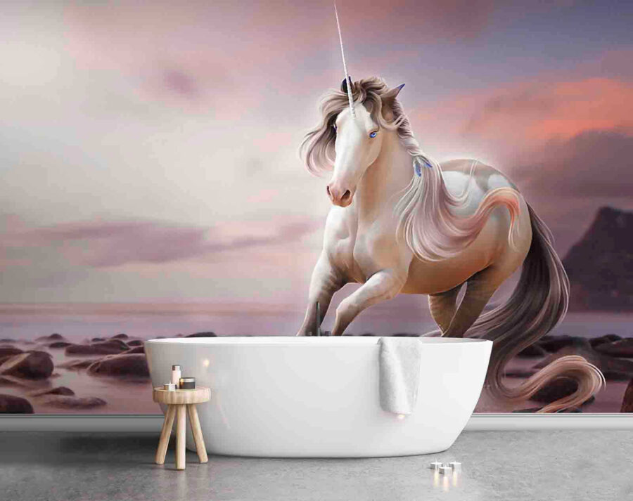 Unicorn running on water Unicorn running on water