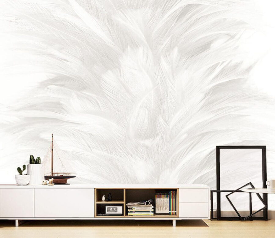 Soft and delicate feather texture