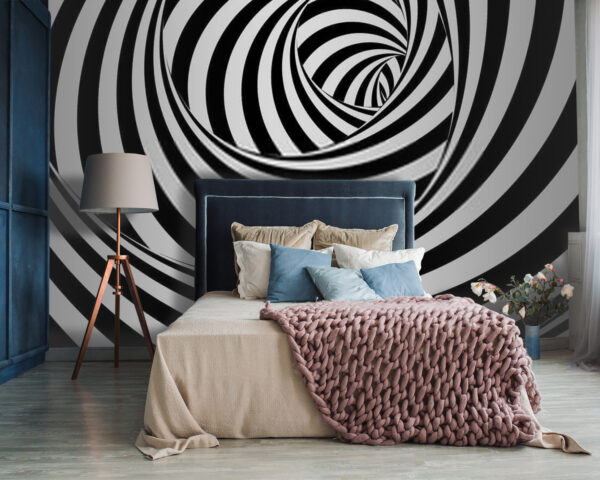 Black and white spiral pattern Black and white spiral pattern